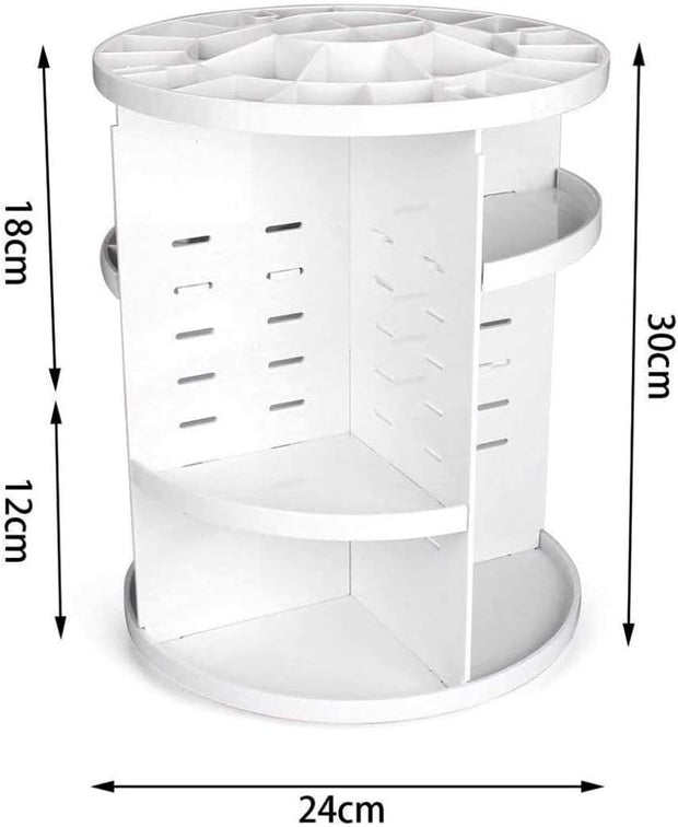 360-Degree Rotating Makeup Organizer