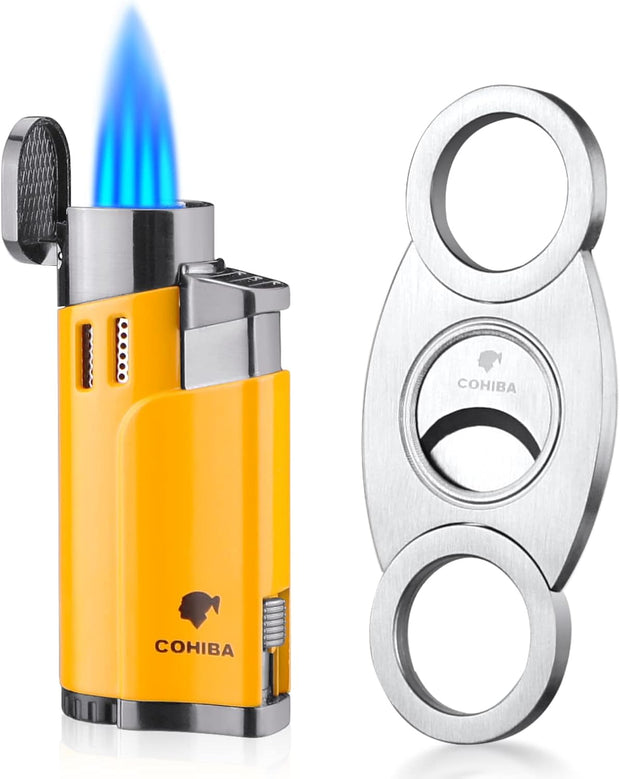 Cohiba – Triple Torch Lighter and Cigar Cutter Gift Set