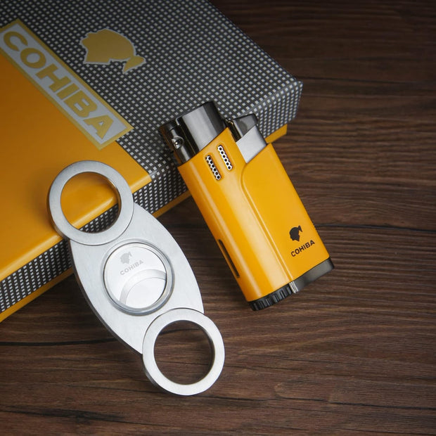 Cohiba – Triple Torch Lighter and Cigar Cutter Gift Set