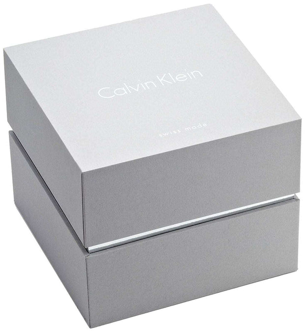 Calvin Klein Men's Minimal White Dial 40mm SS Mesh Watch - K3M5115X