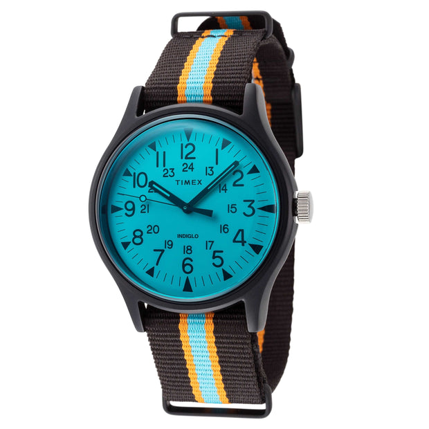 Timex Men's Blue Dial Canvas Watch