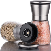 Set of Two Adjustable Spice Grinders