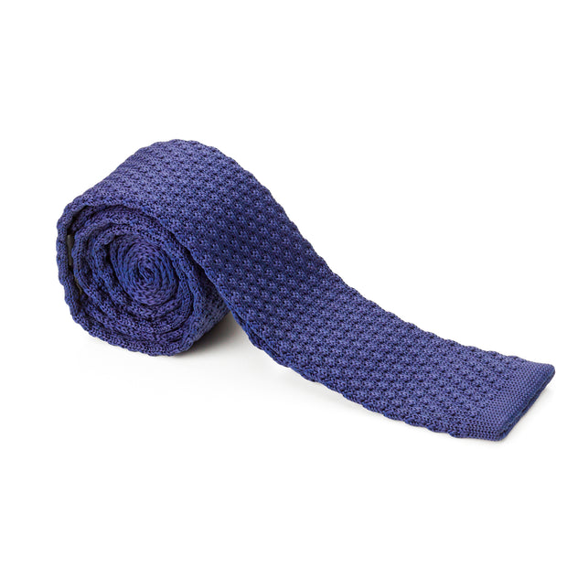 Classic Blue Knit Tie